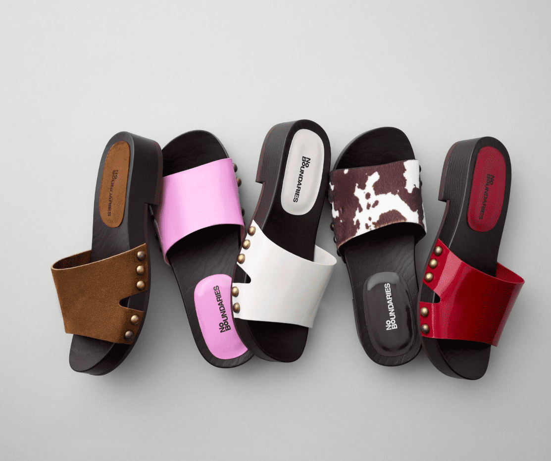 No Boundaries Studded Clog Sandals, Women's