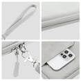 thumbnail image 3 of tredstone Tablet Bag Nylon Carry Case Portable Waterproof Laptop Sleeve Earphone Pocket Replacement for iPad 7.9-8.4 Inch Light Gray, 3 of 9