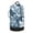 Large Florals Pattern, variant on Large Capacity Drawstring Laundry Backpack Portable Dirty Clothes Hamper Blue and White Floral Pattern