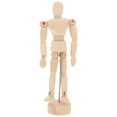 thumbnail image 1 of Figura de madera, modelo de figura humana, maniquí para artistas, bocetos a carboncillo, decoración para el hogar, la oficina o el escritorio, juguete para niños, regalo, 1 of 8