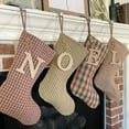 thumbnail image 5 of Vintage Christmas 6 Plaid Quilted Stocking with Personalized Letter by Marilee Home, 5 of 8