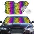 thumbnail image 2 of Kdxio Animal Paw Rainbow Print Windshield Sun Shade,UV Rays and Sun Heat Protection,Sunshade for Car Windshield,Car Shade Front Windshield - Medium, 2 of 6