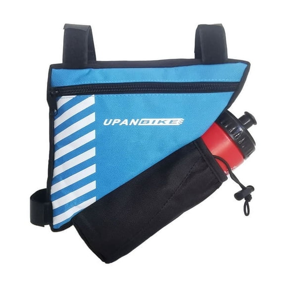 UPANBIKE Bike Triangle Frame Bag, 1.5L, Polyester, With Water Bottle Holder (Water bottle not included)
