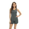 thumbnail image 3 of Xmarks Womens Summer Small V Neck Sleeveless Tank Top Short Pajama Set S-2XL, 3 of 8