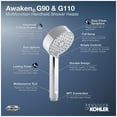 thumbnail image 7 of Kohler K-72415 Awaken 2 GPM Multi Function Hand Shower - Nickel, 7 of 7