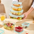 thumbnail image 2 of 12 Pack Glass Food Storage Containers with Lids, Airtight Leak-Proof Locking Meal Prep Bento Boxes, Microwave Oven Freezer Dishwasher Safe, BPA-Free, 2 of 10