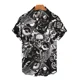 thumbnail image 1 of Camisa Hawaiana Hombre Con Estampado Calavera Musical, 1 of 2