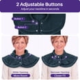 thumbnail image 4 of KEKOY Heating Pad for Back, Neck & Shoulders Pain Relief, Wearable Electric Heat Pad with Detachable Belt, 4 Heat Settings, 2-Hour Auto Shut-Off, Fast Heating, 24"x33", Dark Green, 4 of 12