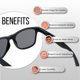 thumbnail image 2 of Lentes de Sol Got Shades Retro de los 80 100% UV Unisex Paquete de 10, 2 of 6