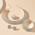 thumbnail image 1 of Conjunto de Pendientes y Collar onlyliua con Forma de Gota de Agua y Diamantes de Imitación para Mujer, 1 of 7