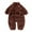 Brown, variant on Zwiiyzr 2024 Infant Toddler Baby Girl Boy Outfits Long Sleeve Flannel Fleece Bodysuit Winter Warm Cute Cartoon Comfy Fluffy Romper for 0-24M Beige