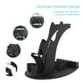 thumbnail image 3 of Controller Stand with Headphone Hanger Remote Control Game Discs Storage Rack Mount Holder for PS5/PS4/XBOX/Switch-Black, 3 of 6
