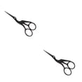 thumbnail image 2 of Kenally Tijeras profesionales de costura y costura de acero inoxidable para corte de precisión, tijeras de sastre, tijera de grúa, negro Grúa Tijera negra 2Conjunto, 2 of 6