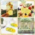 thumbnail image 6 of Limei 2 Pieces Artificial Plastic Lemon Slices Realistic Simulation Lemon Lifelike Decorative Fake Fruit Wedding Ornament Festival Decoration Photography Props Basket Display Filler Fruit, Orange, 6 of 7