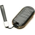 thumbnail image 4 of Vitodeco Genuine Leather Smart Key Fob Cover Compatible with Mini Countryman S ALL4, Countryman SE ALL4, Cooper 2 Door, Cooper S 4 Door, Convertible (4 Buttons, Black), 4 of 5