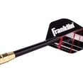 thumbnail image 3 of Franklin Sports Steel Tip Darts Set - 6 Pack of 18 Gram Steel Darts - Removable Standard Nylon Flights and Brass Barrels - Lightweight Full Dart Set, Red and Black, 3 of 6