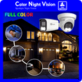 thumbnail image 3 of Security Camera System 4K 8MP Color Night Vision Spotlight, 4-Camera DVR Surveillance Kit Outdoor DIY Wired 1TB HDD, Home Security Camera System, Hunter-LE Series, 3 of 13