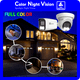 Système de Caméra de Sécurité 4K 8MP Couleur Projecteur de Vision Nocturne, Kit de Surveillance 4 Caméras DVR Extérieur Câblé 1TB HDD, Système de Caméra de Sécurité à Domicile, Série Hunter-LE – image 3 sur 13
