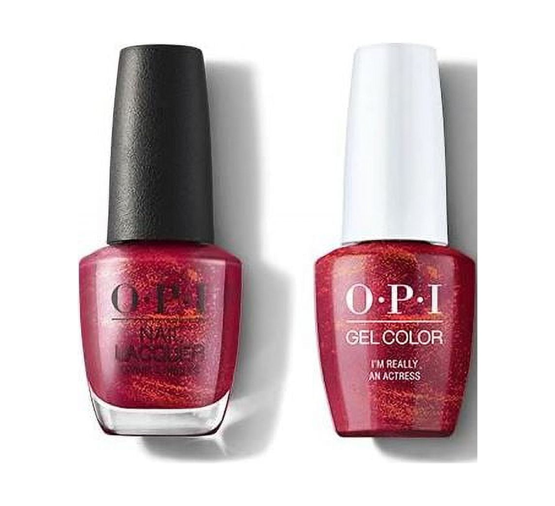 OPI GelColor & Nail Lacquer Polish COMBO Set [Movie Buff H003 ...