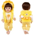 thumbnail image 5 of AmaMary 3-Piece Cotton Doll Outfit Set Yellow Lion Includes Jacket Pants Top 22-23 Inch, 5 of 6
