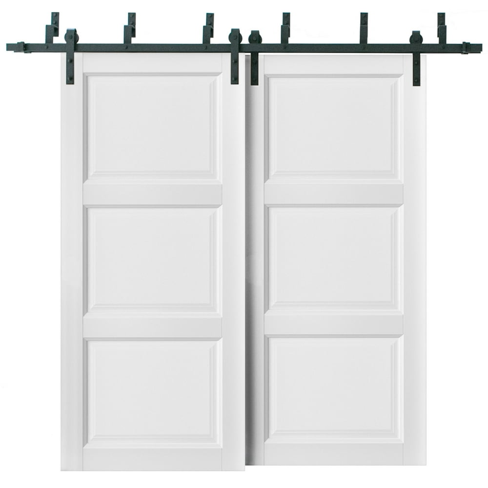 Sliding Closet Barn Bypass Doors 60 x 80 inches Lucia 2661 Matte