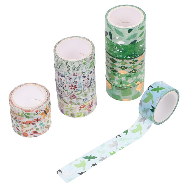 MasteelfCA 12 Rouleaux de Décalcomanies Journal Washi Tapes DIY Matériaux de Scrapbooking