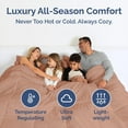 thumbnail image 3 of CGK Linens Premium Down Alternative Comforter - Full Size All-Season Fluffy & Cozy Duvet Insert, Mauve, 3 of 7