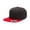 BLACK/ RED, variant on Yupoong Adult 6-Panel Structured Flat Visor Classic&nbsp;Snapback - 6089