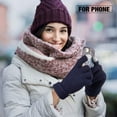 thumbnail image 2 of 1 Paire de Gants d'Hiver pour Femmes Gants à Écran Tactile Gants Thermiques Gants Chauds pour Temps Froid Costume pour Course Conduite Cyclisme Travail Randonnée Ski, 2 of 6
