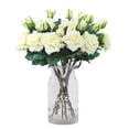 thumbnail image 5 of Artificial Roses, Real Touch Silk Flowers, Realistic Single Fake Flower with Stems Leaves for Wedding Table Bouquet Home Decor DIY, 5 of 8