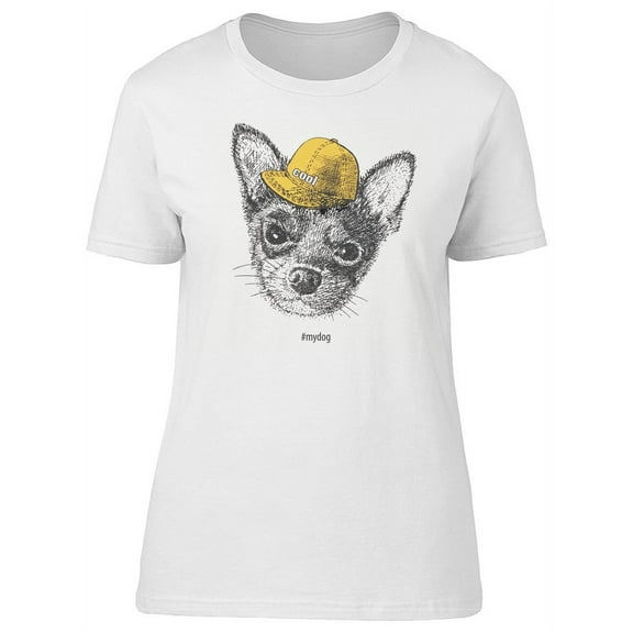 Cool Urban Chihuahua Sketch T-Shirt Women -Image by Shutterstock, Female x-Large