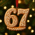 thumbnail image 2 of JLFNYA 67 Ornament for Christmas, Christmas 67 Acrylic Ornament, Funny Xmas Holiday Ornament, Christmas Tree Decorations, Xmas Holiday Home Decor, Christmas 67 Wrapping Paper Birthday Gifts, 2 of 3