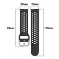 thumbnail image 5 of Fashion Comfortable 20mm Soft Silicone Bracelets Straps Belt For Active 2 Adjustable Wriststrap Exercise and Daily Wear, 5 of 8