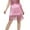 Pink, variant on Carnival Sequin Skirt Women Belly Dance Fringe Scarf Skirt Glitters Metallic Performance Practice Holiday Skirts High Waist Cute Skirts