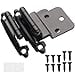 thumbnail image 3 of DecoBasics 3/8" Inset/Offset Cabinet Hinge (25 Pair -50 Pack), Self Closing, in Matte Black Finish, 3 of 4