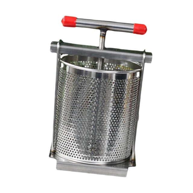 Prensa manual de verduras para rellenar, escurrir y deshidratar verduras, 2,8 L, prensa de manteca para elaboración de sidra casera