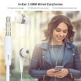 thumbnail image 2 of Amdohai In-Ear 3.5MM Wired Earphones Music Headphone with MIC Wire Control Earbuds for Mobile Phone Computer Laptop Tablet, 2 of 7