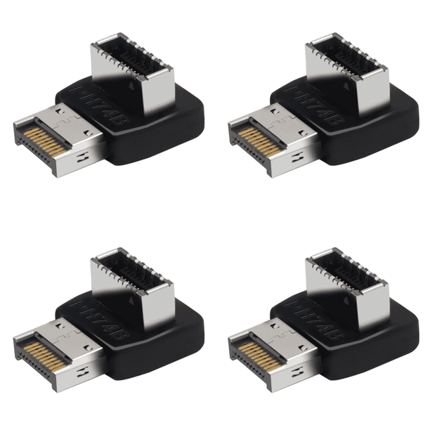 Adaptador Encabezado Interno Tipo C Frontal Convertidor 90 Grados USB 3.1 Tipo E (B)