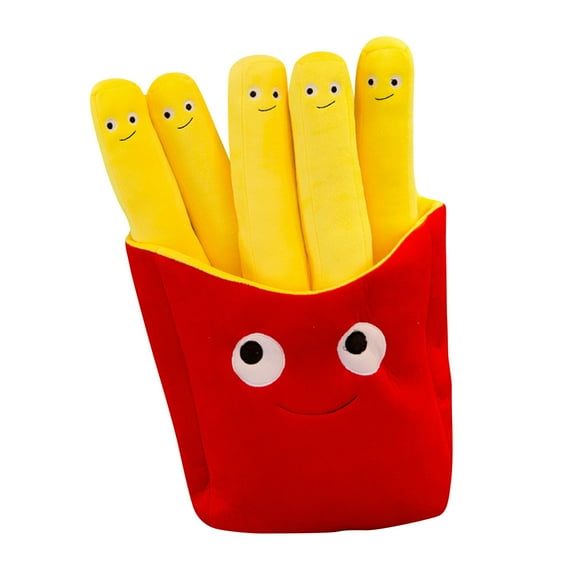French Fries Plush Toy Pillow Cushion Sofa Decor Stuffed Food Doll Photography Prop For Kids And Adults Funny Gift Birthday Party Favor