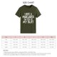 thumbnail image 4 of Camisa holgada, informal, con estampado de letras, lista para la oficina, talla XL, camiseta verde OD transpirable para mujer, 4 of 4