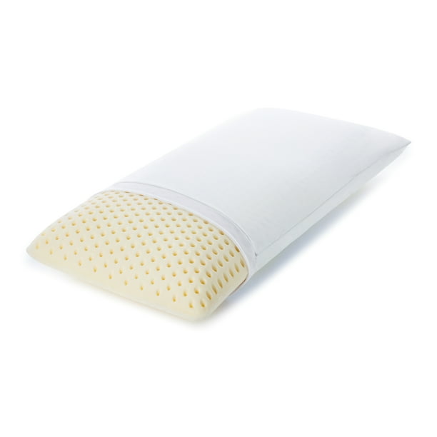 Latex Bed Pillow Talalay Low Profile Durable, Contouring, Soft 100
