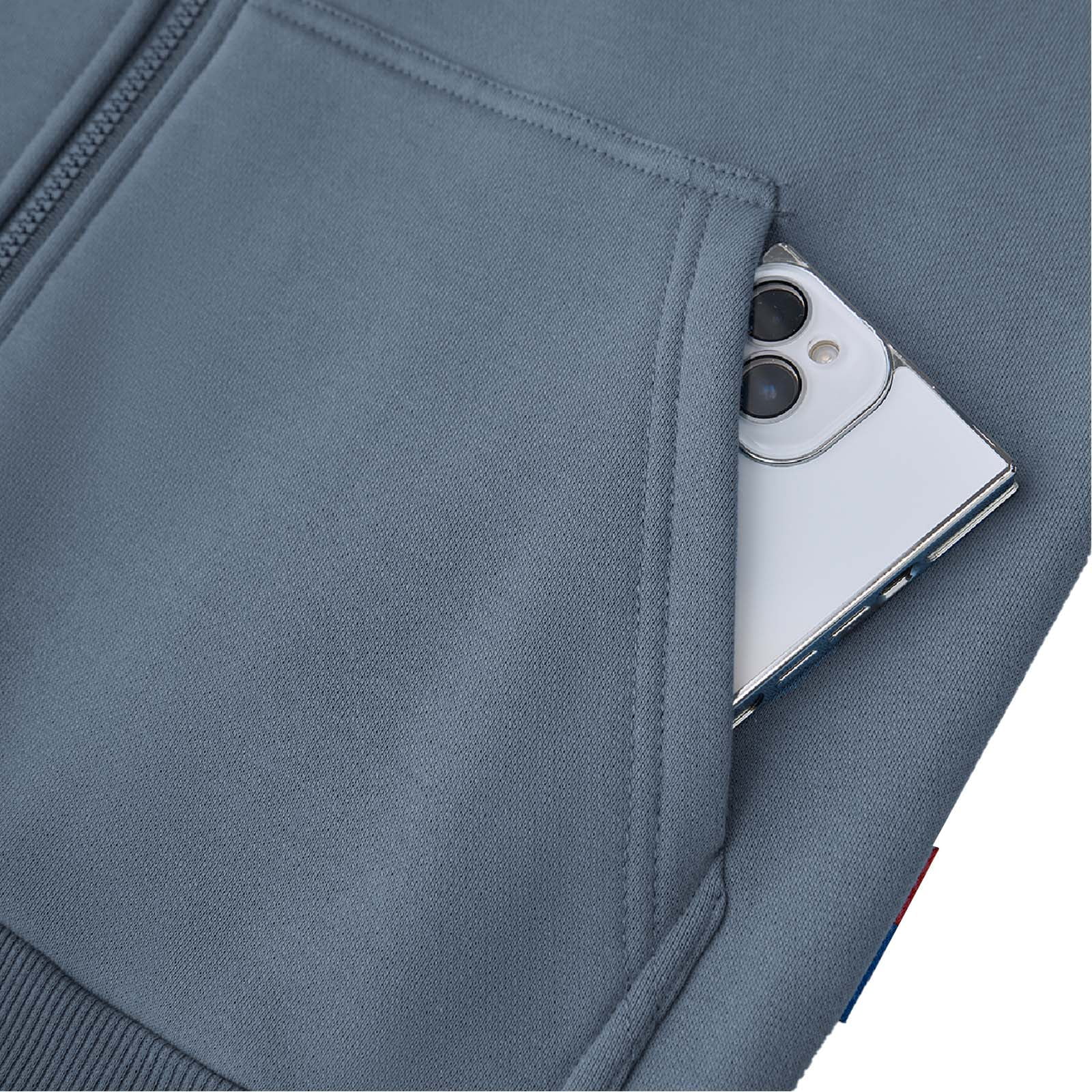 UNIFU FR Shirts for Men Flame Resistant Zipper 12OZ Heavy Weight Long Sleeve Fleece 100% C NFPA2112/CAT2 Hooded Sweatshirt