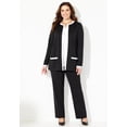 thumbnail image 3 of Catherines Women's Plus Size Ponte Jewel Neck Blazer, 3 of 4