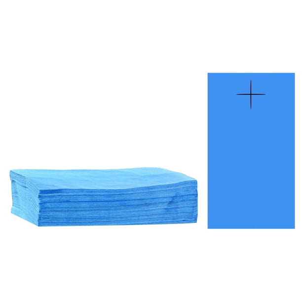 Sábana de 80 cm x 180 cm transpirable impermeable suave sábana mesa de cubierta de cama Azul 20 piezas Yuyangstore Sábana