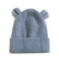 thumbnail image 3 of Toddler Boys Girls Beanie Hat Infant Baby Girls Boys Soft Warm Knit Hat Kids Winter Hat With Fleece Hood Cap, 3 of 3