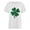 White, variant on WREESH Womens Fashion 2025 Spring St. Patrick's Day Print Short Sleeve Round Neck Shirt Casual Loose Holiday Shirts Workout Tops Mint Green