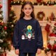 thumbnail image 1 of Sudadera sin capucha para niños, con estampado navideño, cuello redondo, manga larga, forro polar, para niños de talla mediana a grande, blusa de poliéster para niños., 1 of 6