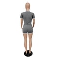 thumbnail image 5 of ICHUANYI Two-piece Sets Womens Short Sleeves Tops Sports Shorts Sweatpants Sweatsuit Trending 2024, 5 of 6