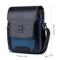 thumbnail image 3 of Men Stylish Leather Shoulder Bag Crossbody Messenger Bag for Commuting Working Business Travel, 3 of 8