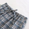 thumbnail image 4 of LONKITO Mens Pajama Pants Cotton Casual Plaid Pajamas Pants Elastic Waist Drawstring Home Sleep Loungewear, 4 of 7